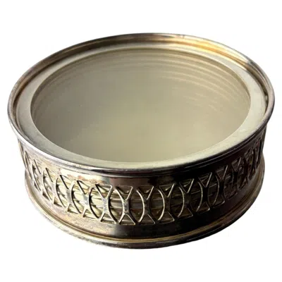 Pre-owned Willy Rizzo Style Coasters In Lucite & Silver Plated, Set Of 6, Italy, 1970s In Brown
