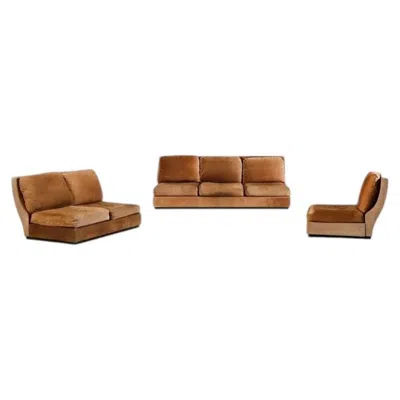 Pre-owned Willy Rizzo Super C Sectional In Brown