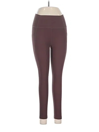 Pre-owned Wilo Active Pants In Burgundy