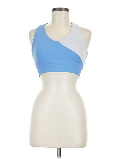 Pre-owned Wilo Tank Top Blue Halter Neckline Tops