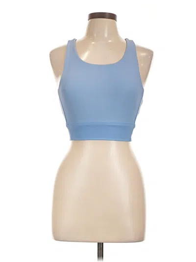 Pre-owned Wilo Tank Top Blue Halter Neckline Tops