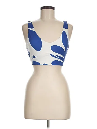 Pre-owned Wilo Tank Top Blue Strapless Neckline Tops