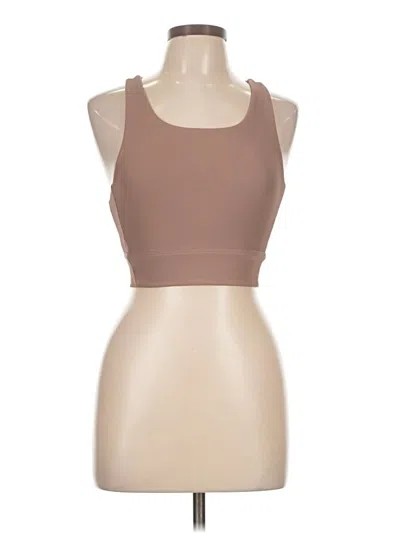 Pre-owned Wilo Tank Top Brown Halter Neckline Tops