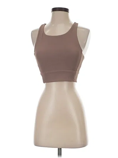 Pre-owned Wilo Tank Top Brown Strapless Neckline Tops
