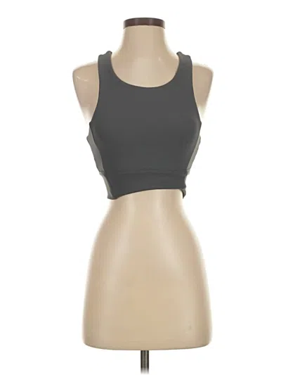 Pre-owned Wilo Tank Top Gray Strapless Neckline Tops