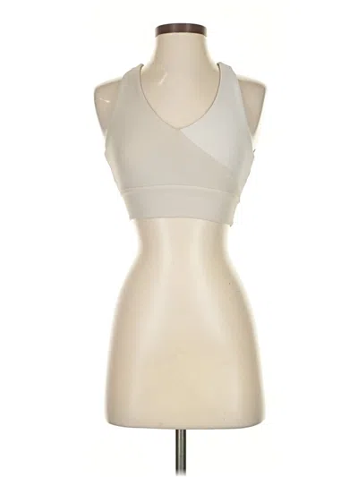 Pre-owned Wilo Tank Top Ivory Strapless Neckline Tops In White