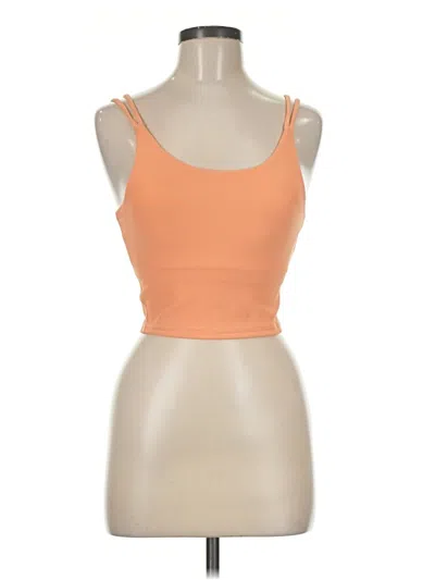 Pre-owned Wilo Tank Top Orange Strapless Neckline Tops