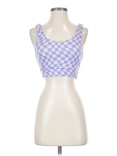 Pre-owned Wilo Tank Top Purple Square Neckline Tops