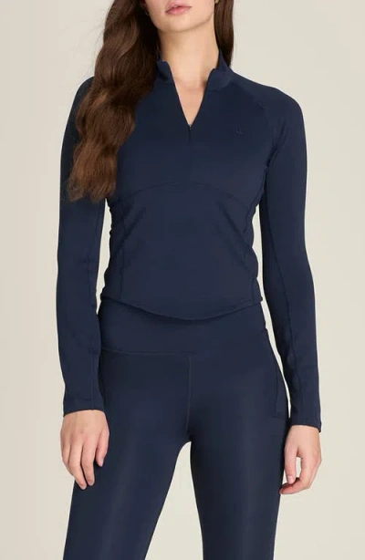 Wilson Baseline Half-zip Performance Pullover In Blue