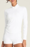 Wilson Baseline Half-zip Pullover In White