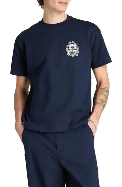 Wilson Classic Cotton Graphic T-shirt In Blue
