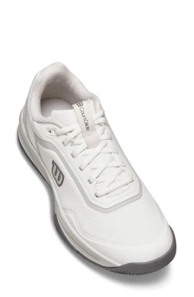 Wilson Courtglide Tennis Sneaker In White/lunar Rock/quiet Shade