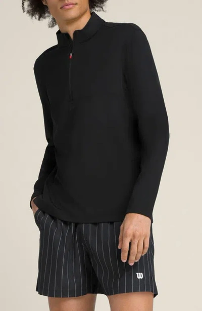 Wilson Elevate Performance Half Zip Pullover In Black