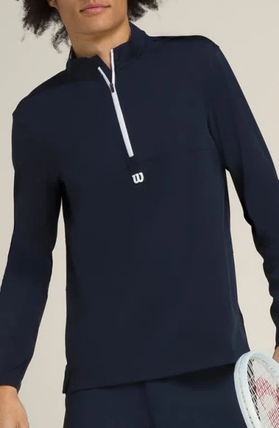 Wilson Elevate Performance Half Zip Pullover In Black