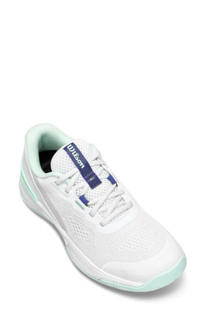 Wilson Intrigue Pro Tennis Sneaker In White/bay/skipper Blue