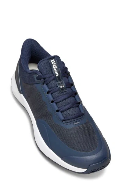 Wilson Intrigue Tour Tennis Sneaker In Navy Blazer/white/navy Blazer