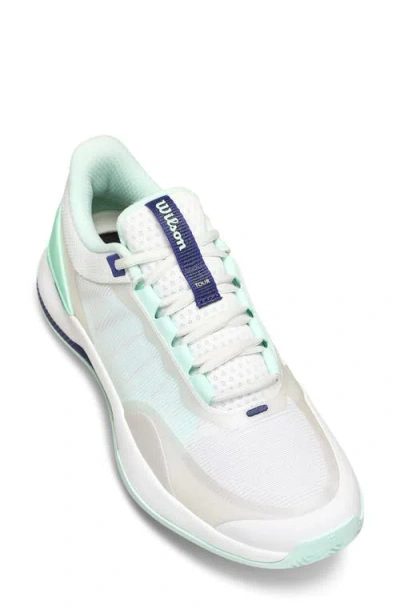 Wilson Intrigue Tour Tennis Sneaker In White/bay/skipper Blue