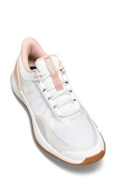 Wilson Intrigue Tour Tennis Sneaker In White/cameo Rose/gum1a