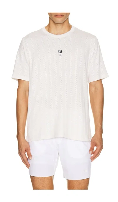 Wilson M Game Point Seamless Tee In White