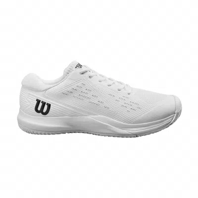 Wilson Men's Rush Pro Ace Tennis Shoes In White/black