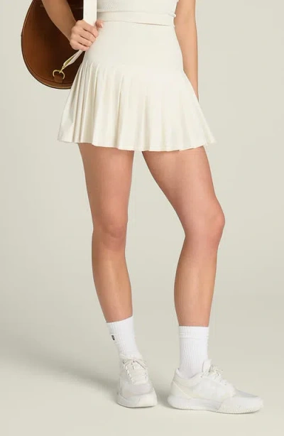 Wilson Midtown Performance Pleated Tennis Miniskirt In Neutral