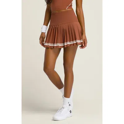 Wilson Midtown Pleated Tennis Skirt In Brown