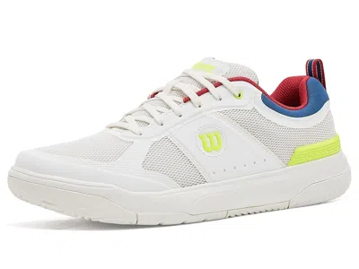 Wilson Pickle Pro Men's Shoes Snow White/papyrus/ensign Blue: 10 D - Medium, Textile