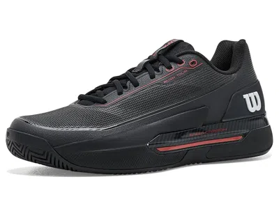 Wilson Red/silver: 8 D - Medium, Textile In Black/ Red/silver