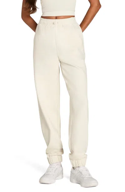 Wilson Relaxed French Terry Joggers In White