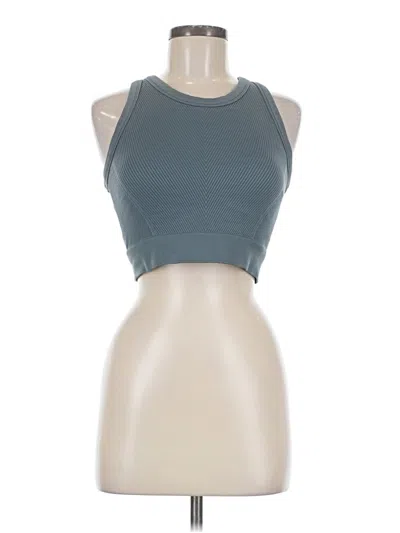 Pre-owned Wilson Sleeveless Top Teal Halter Neckline Tops In Blue