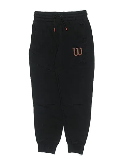 Pre-owned Wilson Kids' Sweatpants In Black