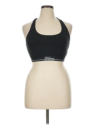 Pre-owned Wilson Tank Top Black Halter Neckline Tops