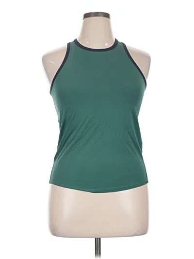 Pre-owned Wilson Tank Top Green Halter Neckline Tops