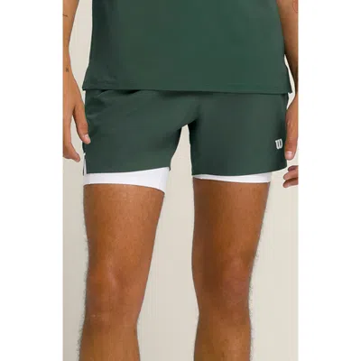Wilson Tournament 5-inch Unlined Shorts In Brown