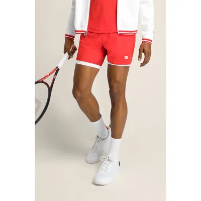 Wilson Tournament 5-inch Unlined Shorts In Red