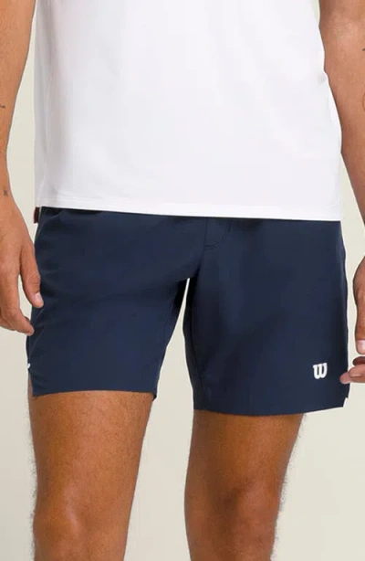 Wilson Tournament V2 Tennis Shorts In Blue