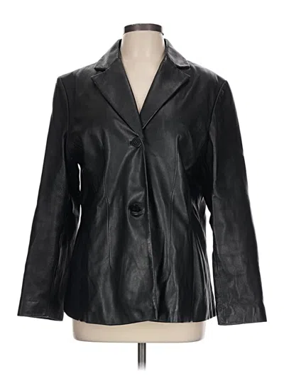 Pre-owned Wilsons Leather Blazer Jacket In Black