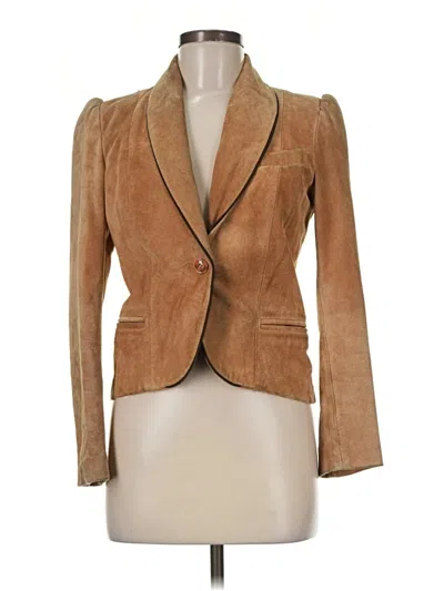 Pre-owned Wilsons Leather Blazer Jacket In Tan