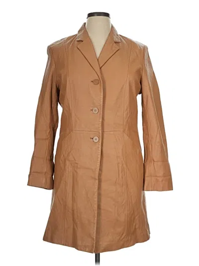 Pre-owned Wilsons Leather Coat In Tan