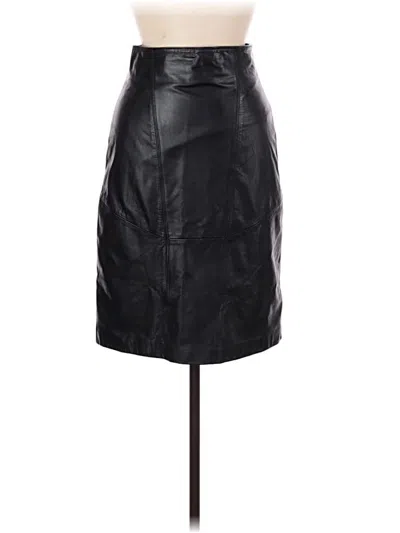 Pre-owned Wilsons Leather Faux Leather Skirt In Black