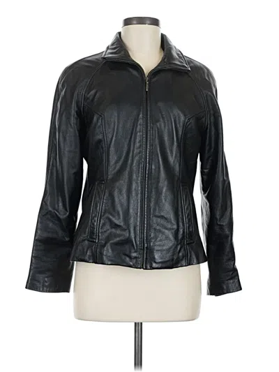 Pre-owned Wilsons Leather Jacket In Black
