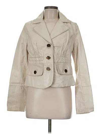 Pre-owned Wilsons Leather Jacket In Ivory