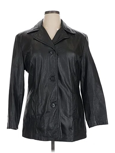 Pre-owned Wilsons Leather Leather Jacket In Black
