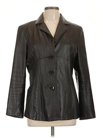 Pre-owned Wilsons Leather Leather Jacket In Black