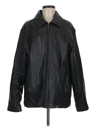 Pre-owned Wilsons Leather Leather Jacket In Black