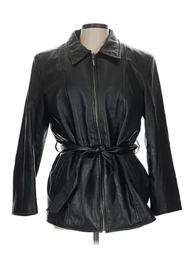 Pre-owned Wilsons Leather Leather Jacket In Black