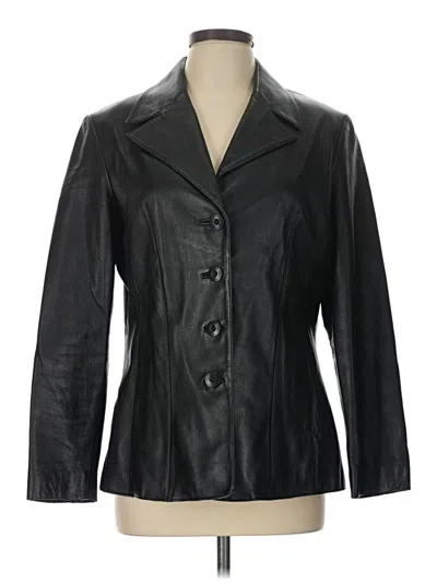 Pre-owned Wilsons Leather Leather Jacket In Black