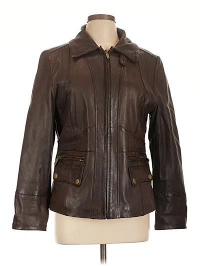 Pre-owned Wilsons Leather Leather Jacket In Brown
