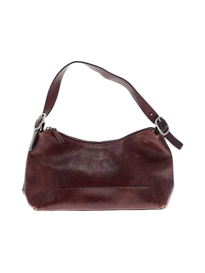 Pre-owned Wilsons Leather Leather Shoulder Bag In Burgundy