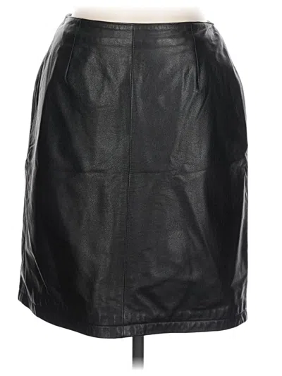 Pre-owned Wilsons Leather Leather Skirt In Black